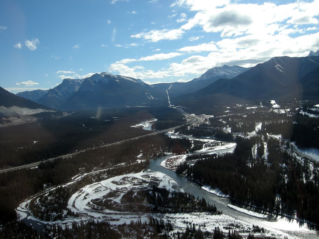 13A Mount McGillivary, Pigeon Mountain and Mount Collembola From Helicopter Above Canmore